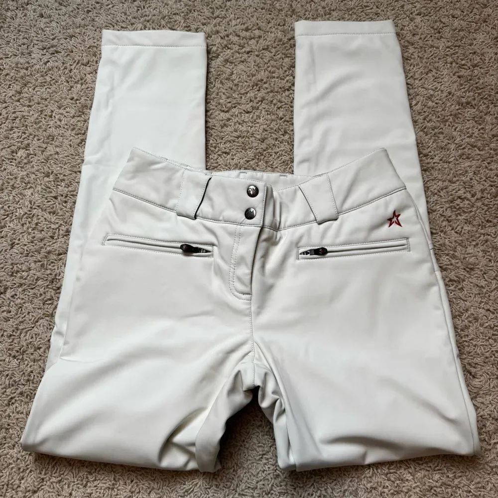 Perfect Moment Aurora Skinny Ski Pants Waterproof White Cream Medium